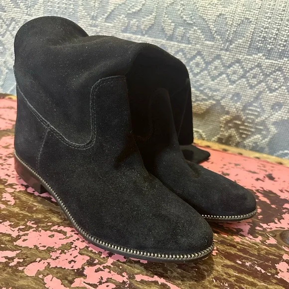 MICHAEL KORS black tall flat boots sz 7 - Picture 4 of 9